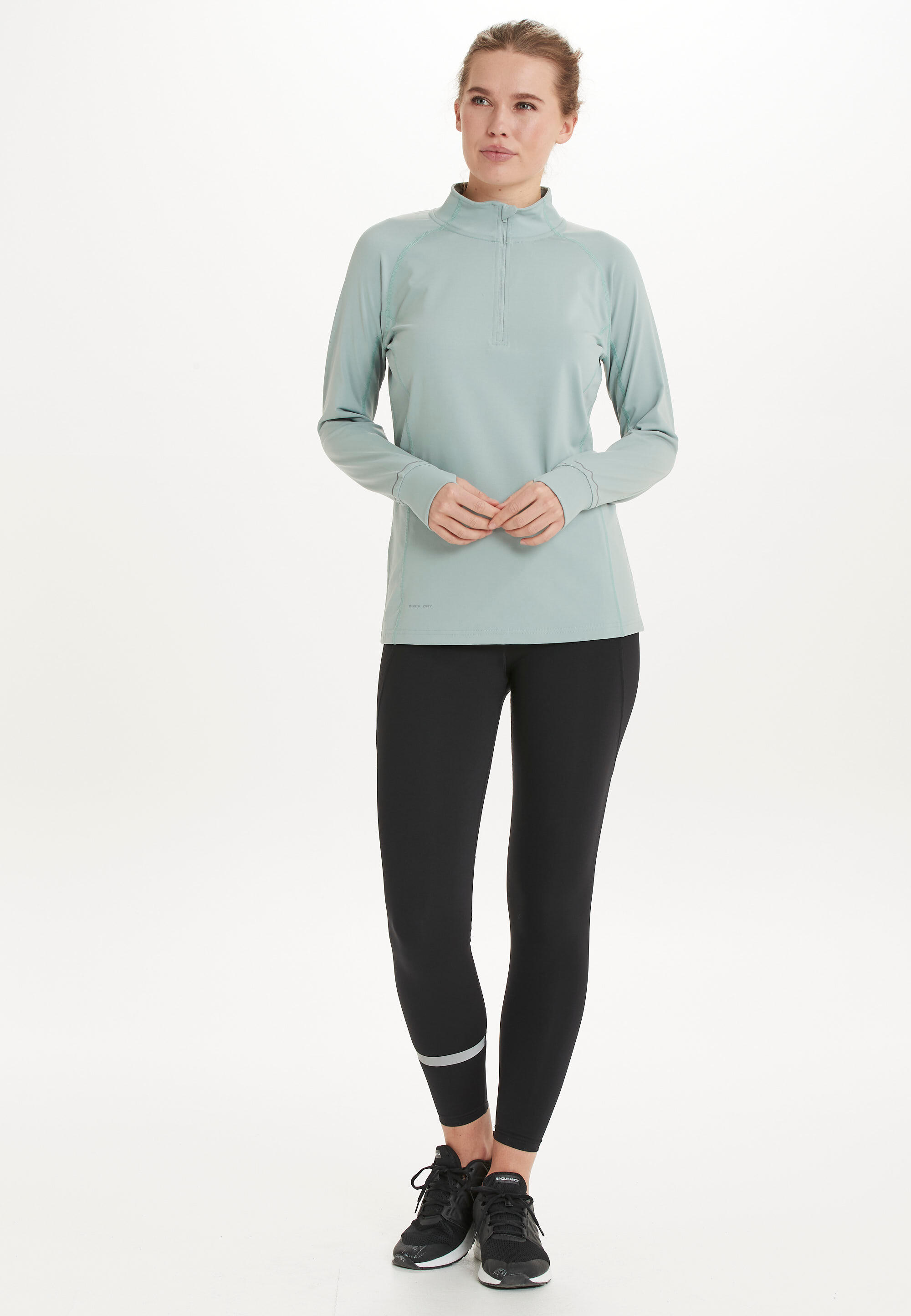 Sudadera de entrenamiento para mujer Endurance Daitine Mesh-Tech 3/5