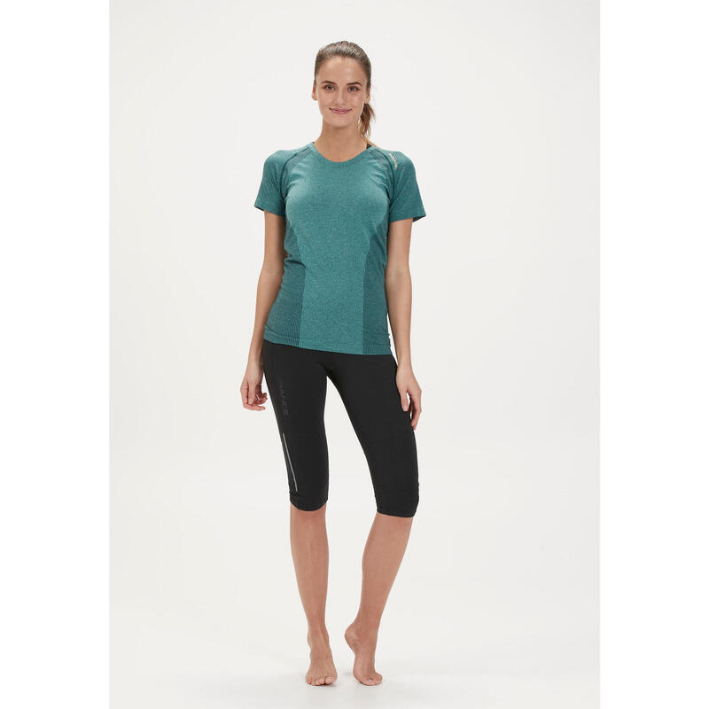 Sporthose Mahana W 3/4 Laufsport Damen Black Atmungsaktiv ENDURANCE