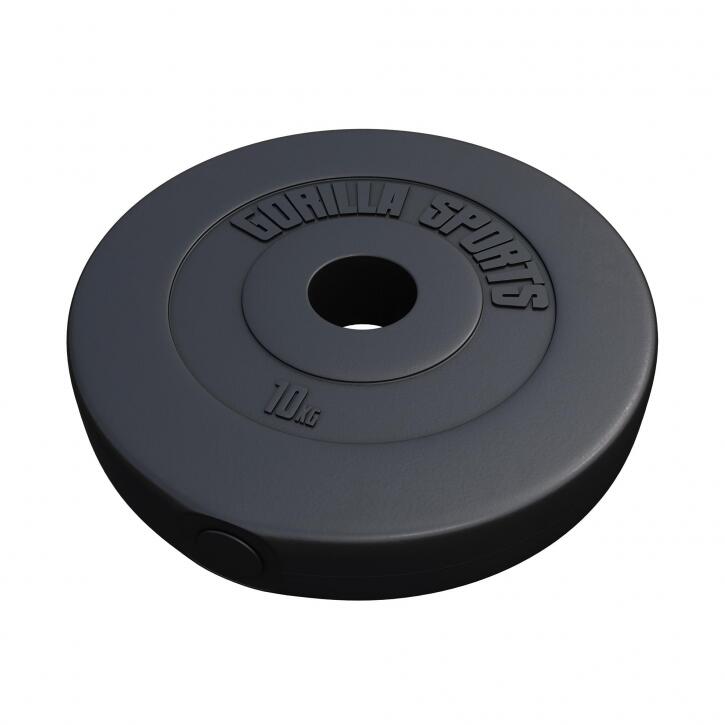 GORILLA SPORTS Hantelscheibe Olympia 50/51mm Kunststoff 1,25KG - 15KG