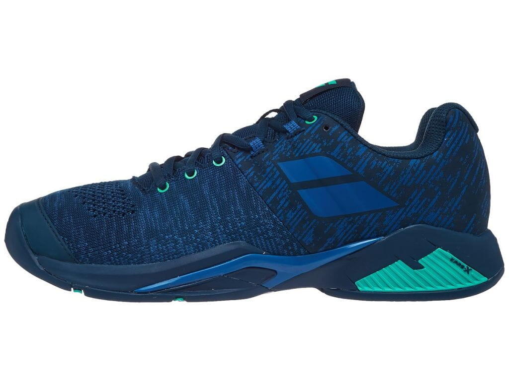 Buty tenisowe męskie Babolat Propulse Blast AC dark blue/viridian green 43 2/5
