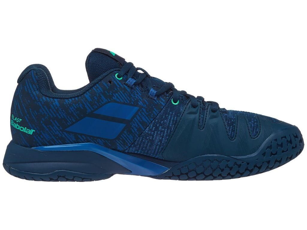 Buty tenisowe męskie Babolat Propulse Blast AC dark blue/viridian green 43 3/5
