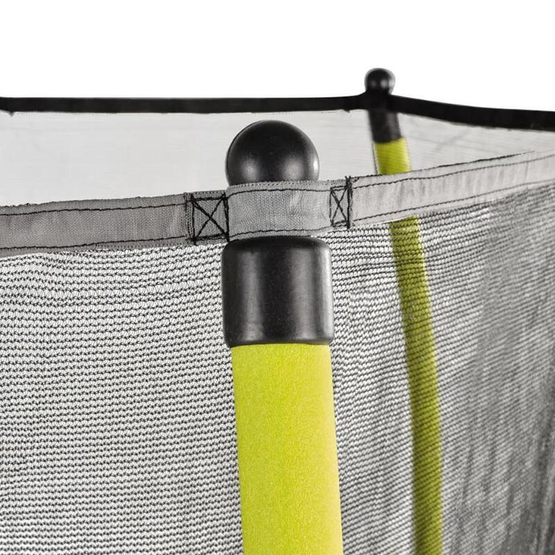 Trampoline EXIT Tiggy junior avec filet de sécurité ø140cm - noir/vert