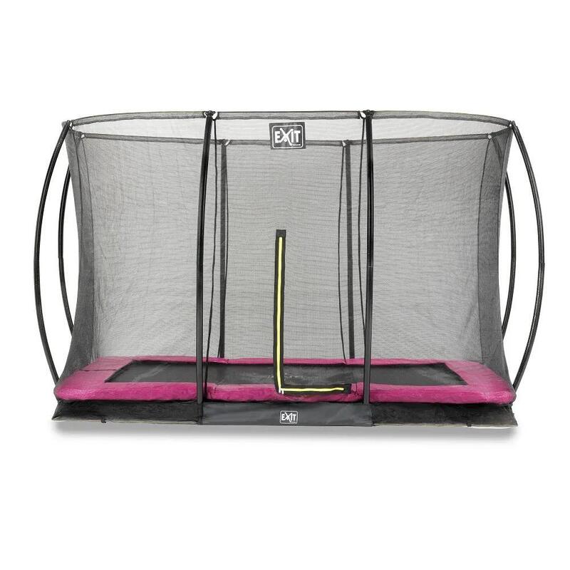 Trampoline - Silhouette Inground (incl. veiligheidsnet) - 214 x 305 cm - Roze -