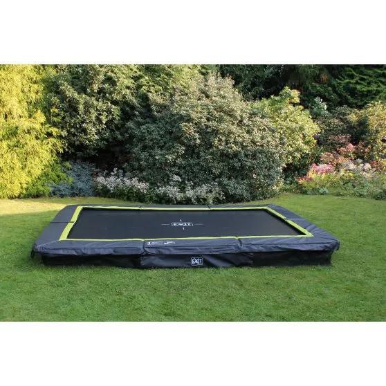 Trampoline - Silhouette Inground (incl. veiligheidsnet) - 214 x 305 cm - Zwart -