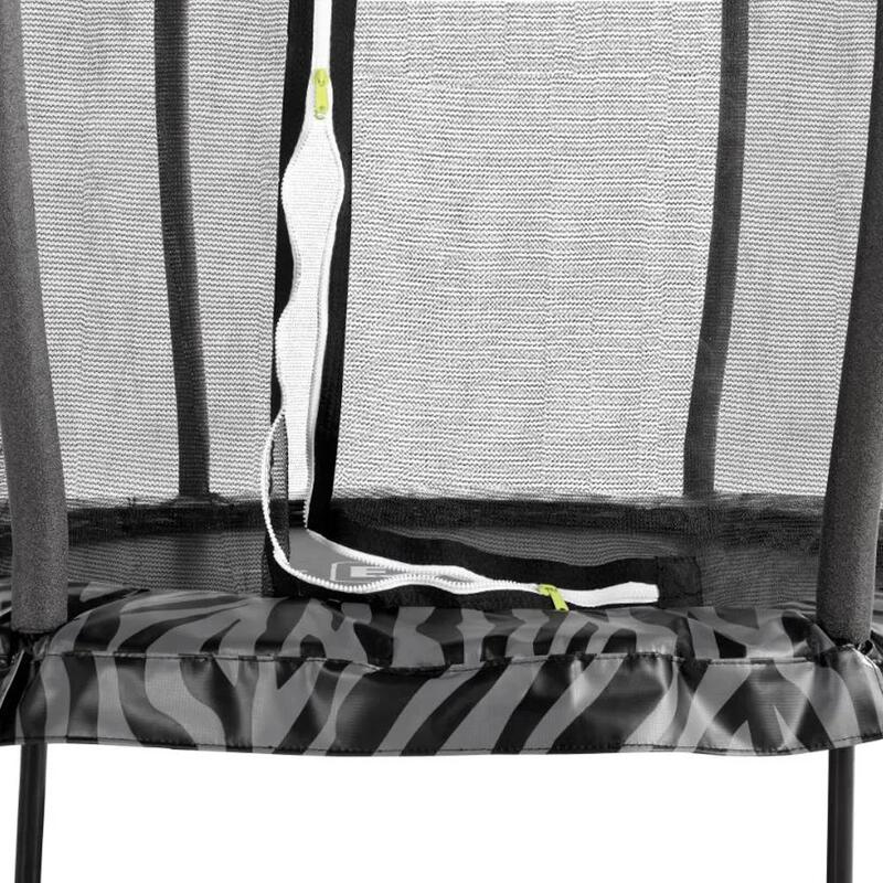 Trampoline EXIT Tiggy junior avec filet de sécurité ø140cm - noir/gris