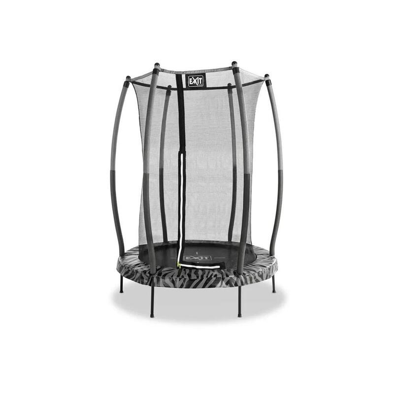 Trampoline EXIT Tiggy junior avec filet de sécurité ø140cm - noir/gris