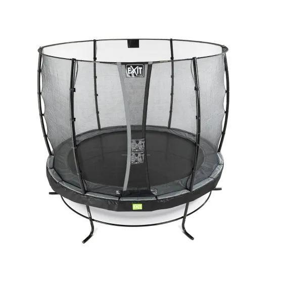 Trampoline EXIT Elegant ø366cm avec filet de sécurité Economy - noir