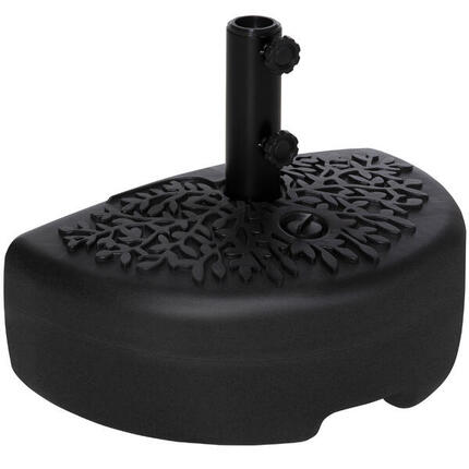 Base de Pared para Sombrilla Outsunny 50x31x18 cm Negro