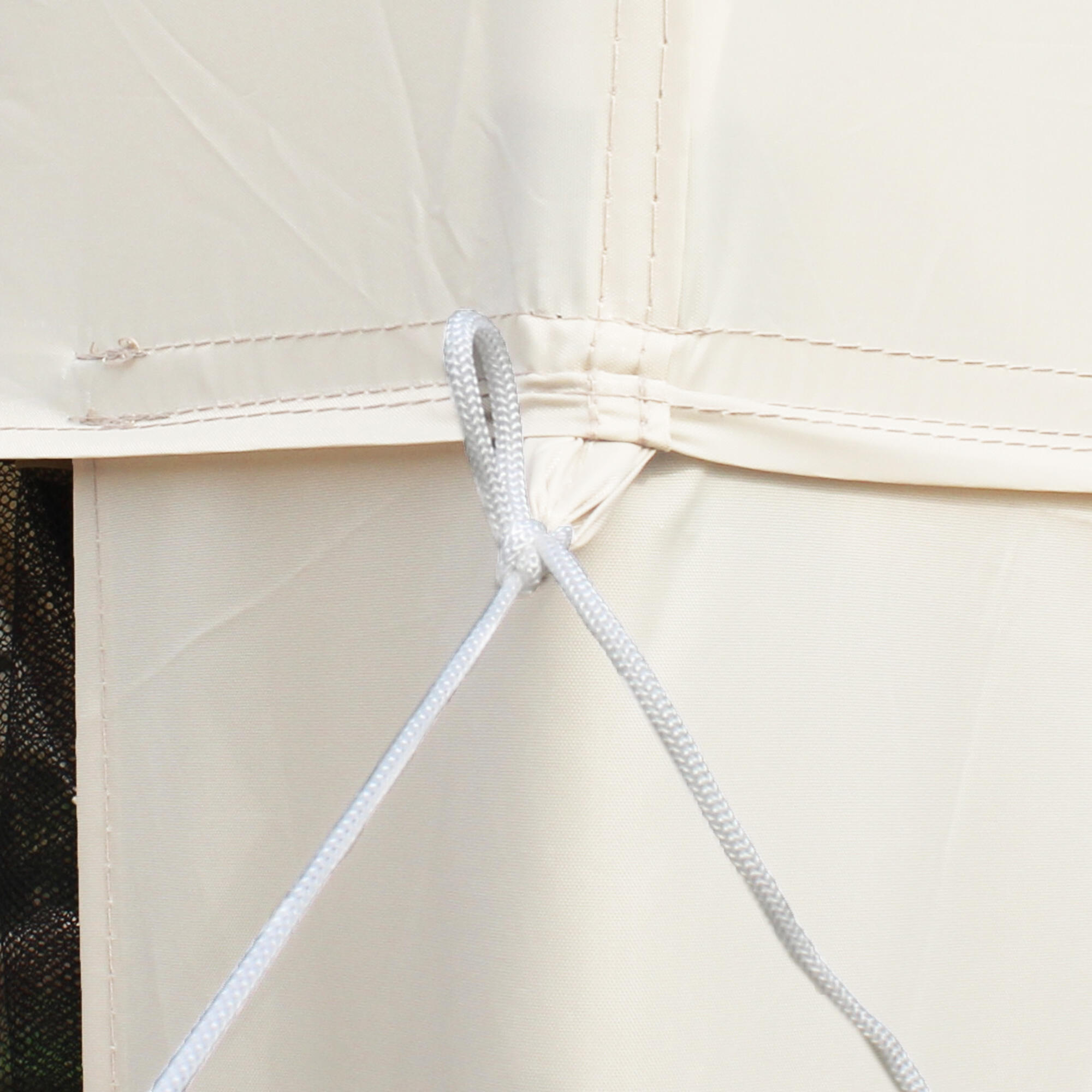 Carpa de Jardín Outsunny 297x297x268 cm Crema 6/7