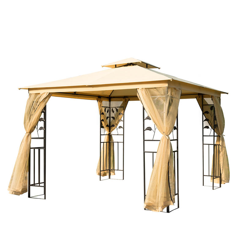 Carpa de Jardín Outsunny 300x300x280cm Beige