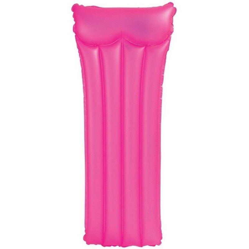 IN59717 Adult Size Floating Air Mat 72'' x 30'' (183cm x 76cm) - Neon Pink