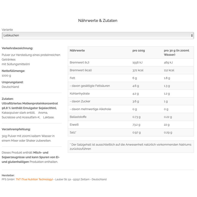 Naked Whey Protein - hoher Eiweißanteil, mit Laktase für bessere Verdauung