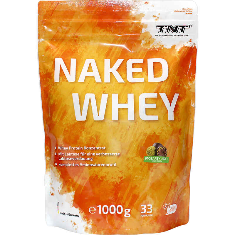 Naked Whey Protein - hoher Eiweißanteil, mit Laktase für bessere Verdauung