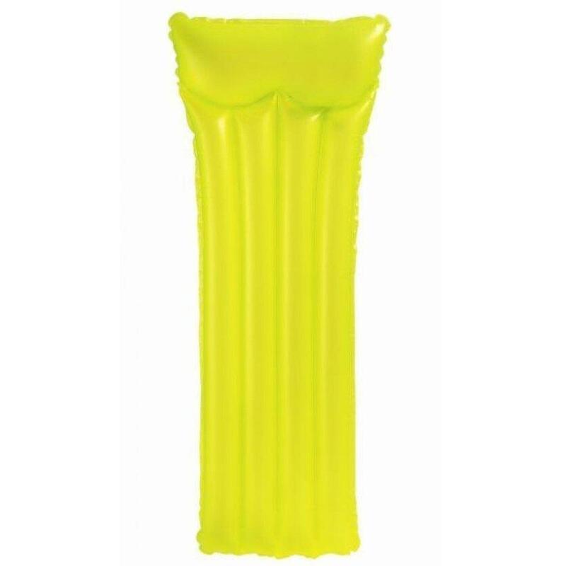 IN59717 Adult Size Floating Air Mat 72'' x 30'' (183cm x 76cm) - Neon Yellow