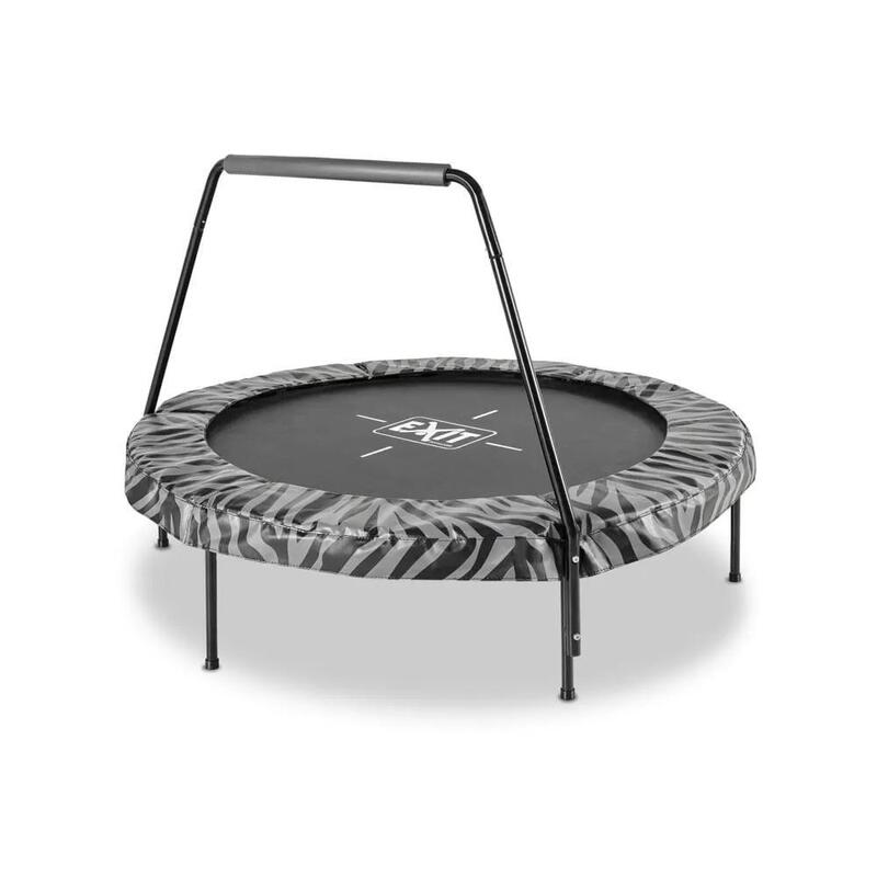 Trampoline EXIT Tiggy junior avec support ø140cm - noir/gris