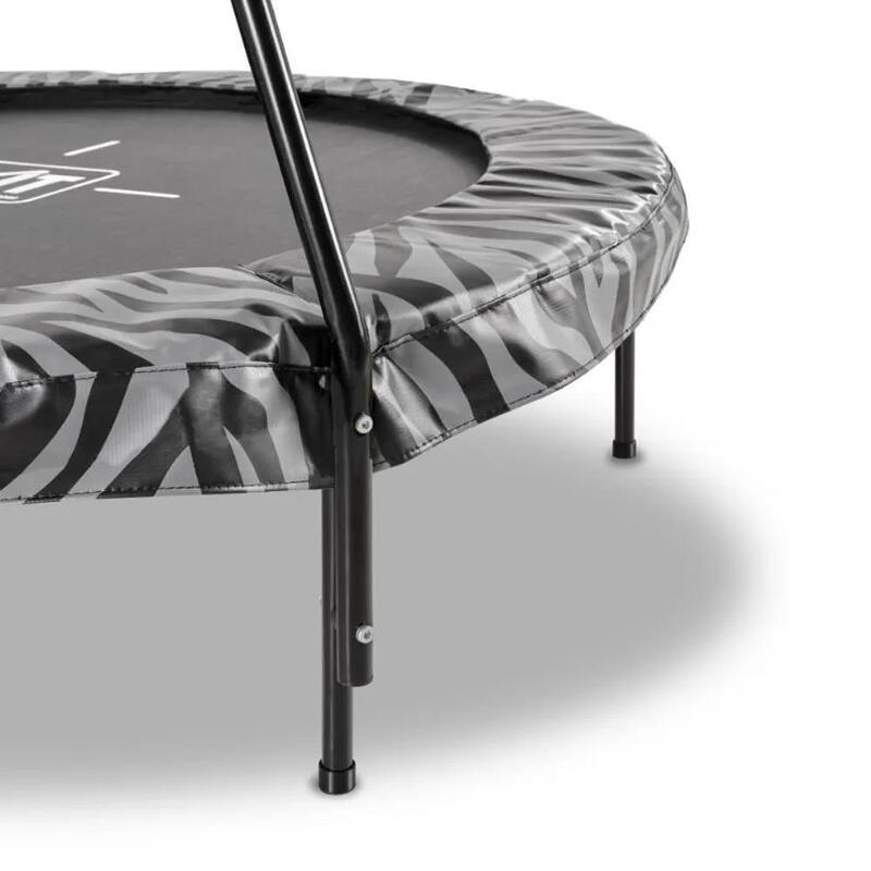 Trampoline - Tiggy Junior (incl. handbeugels) - 140 cm - Grijs - Trampoline