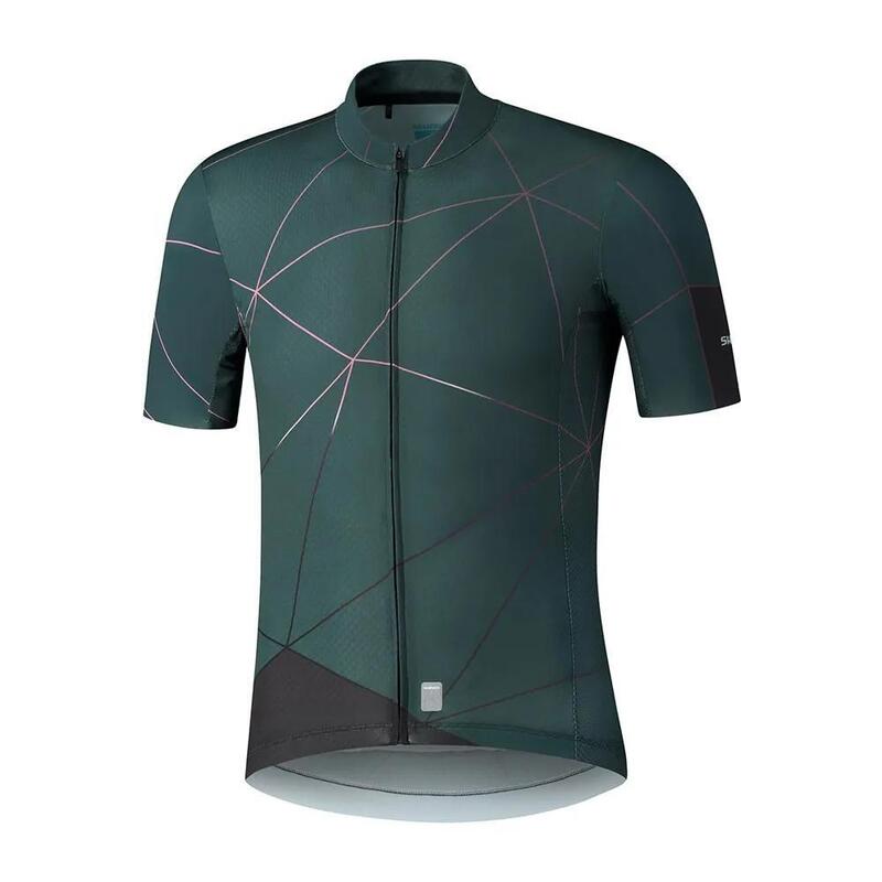 Fietsshirt -Wielershirt Breakaway - M - Heren - Groen - Fietsshirt