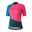 Fietsshirt - Wielershirt Sumire - L - Dames - Roze / Blauw - Fietsshirt