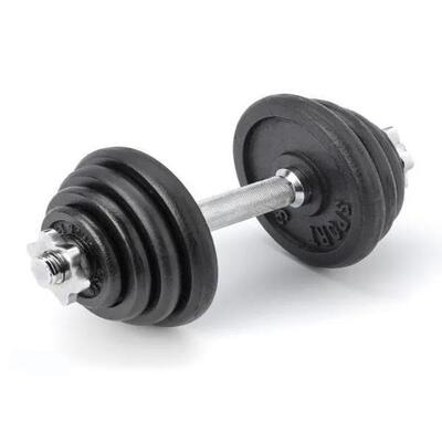 Verstelbare dumbbell - 1 x 15 kg - gietijzer