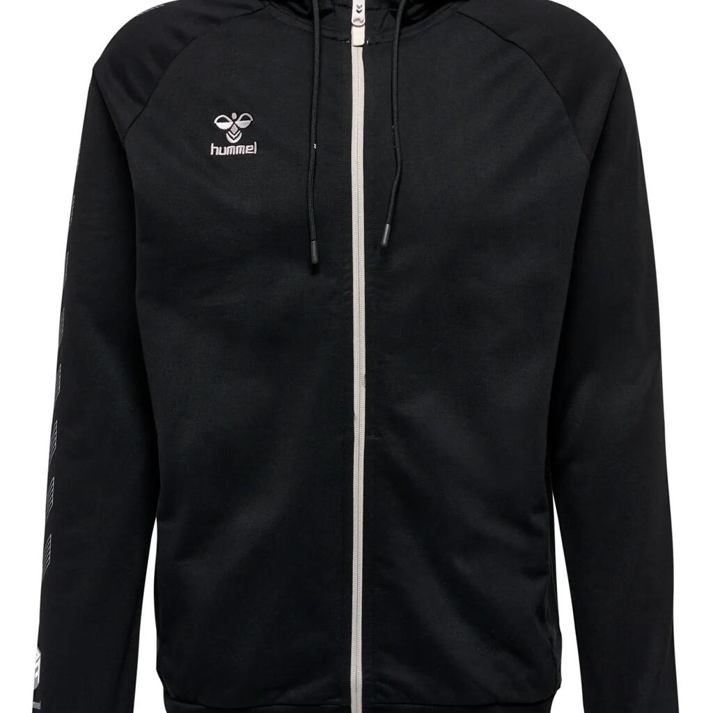 Women's cotton hooded zip sweatshirt Hummel Move Grid
