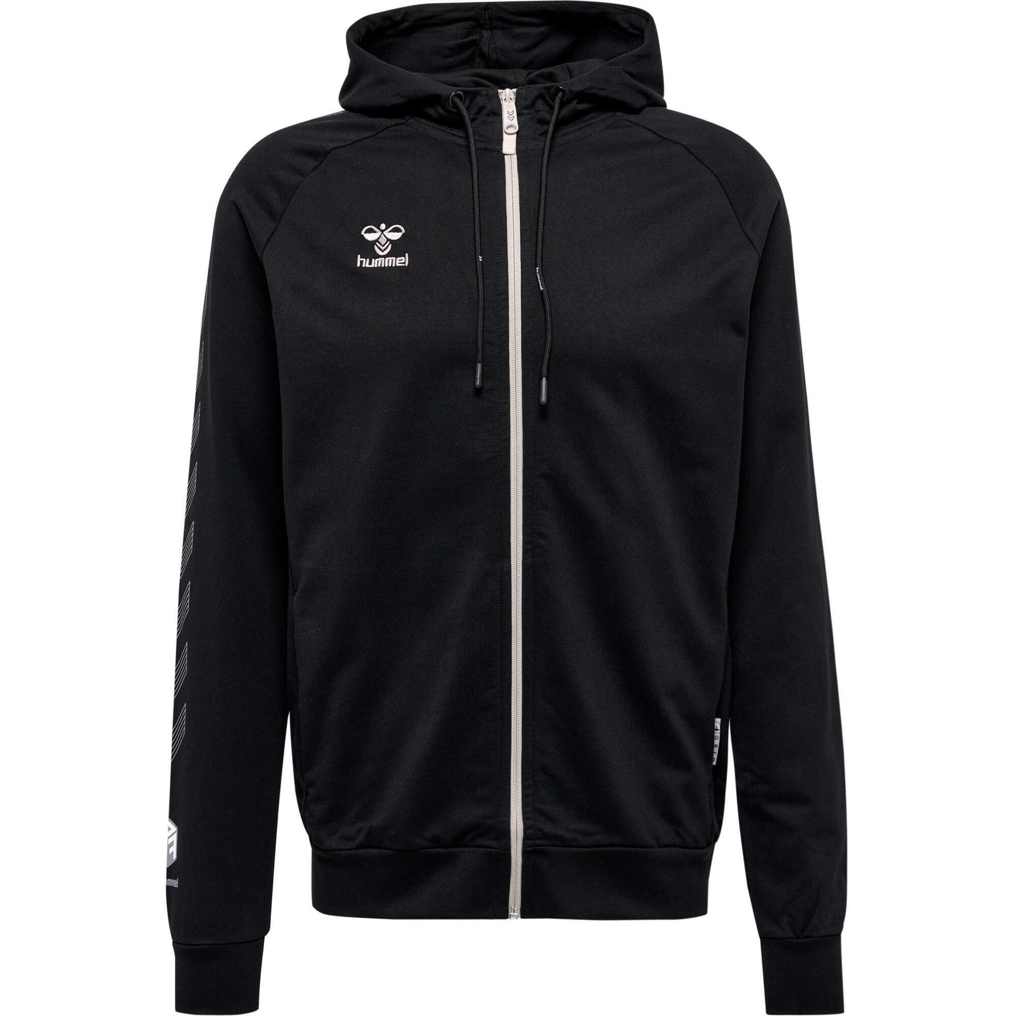 HUMMEL Cotton zip-up hoodie Hummel Move Grid