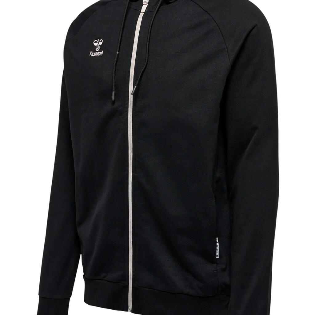 Women's cotton hooded zip sweatshirt Hummel Move Grid