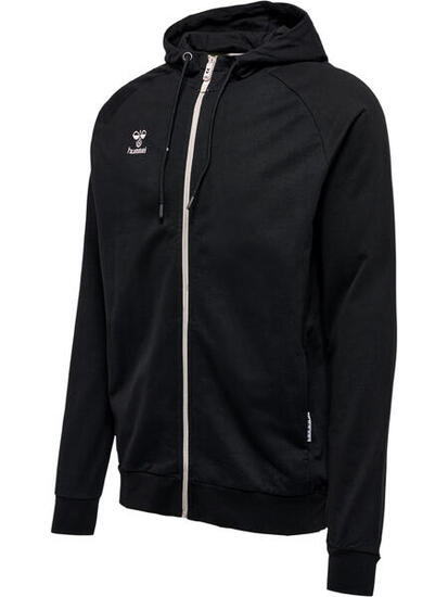 Sudadera con capucha y cremallera de algodón para mujer Hummel Move Grid