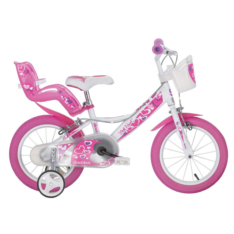 Bicicleta de Menina 16 polegadas Hearts 5-7 anos