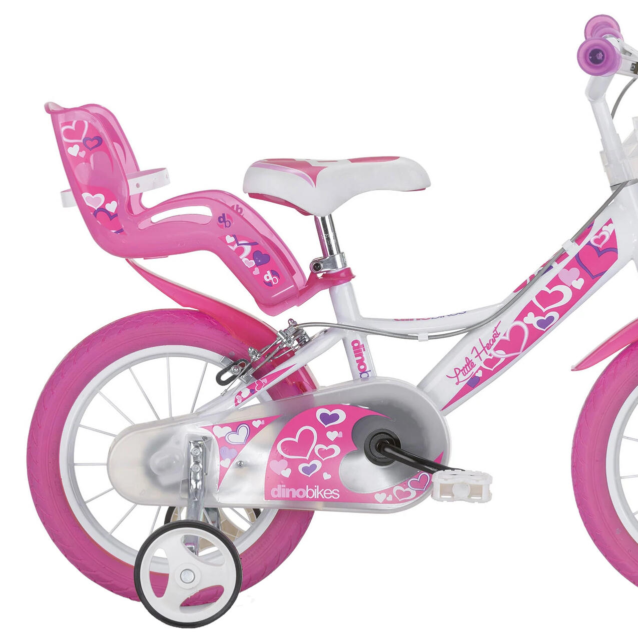 Bicicleta Niños 14 Pulgadas Hearts blanco 4-6 años 3/6