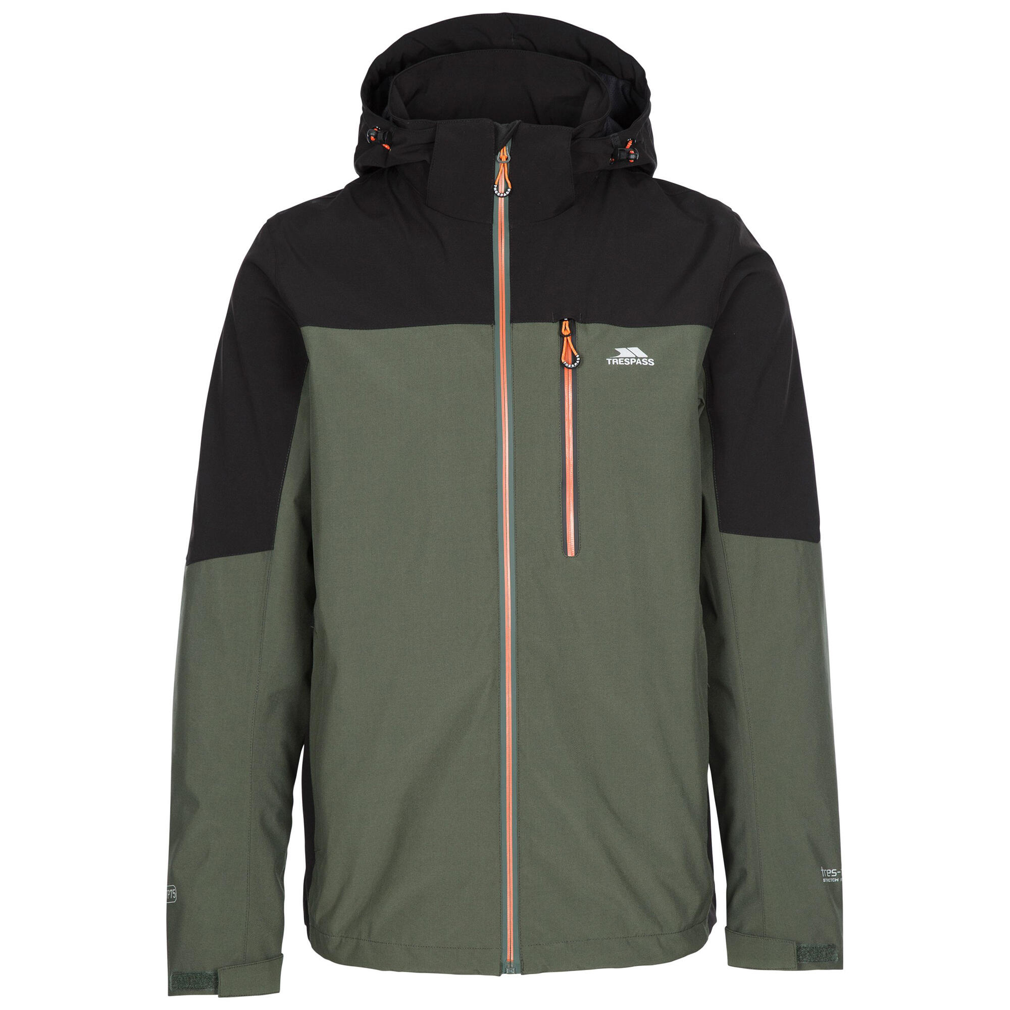 Trespass - Veste Imperméable Tappin Homme (vert Kaki) - Coupe-pluie - Gris - 48 Xl - Decathlon