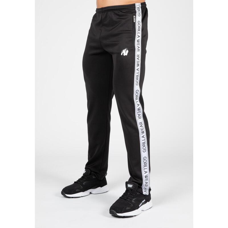Pantalón Chándal Fitness Largo Hombre GORILLA WEAR Delaware Negro