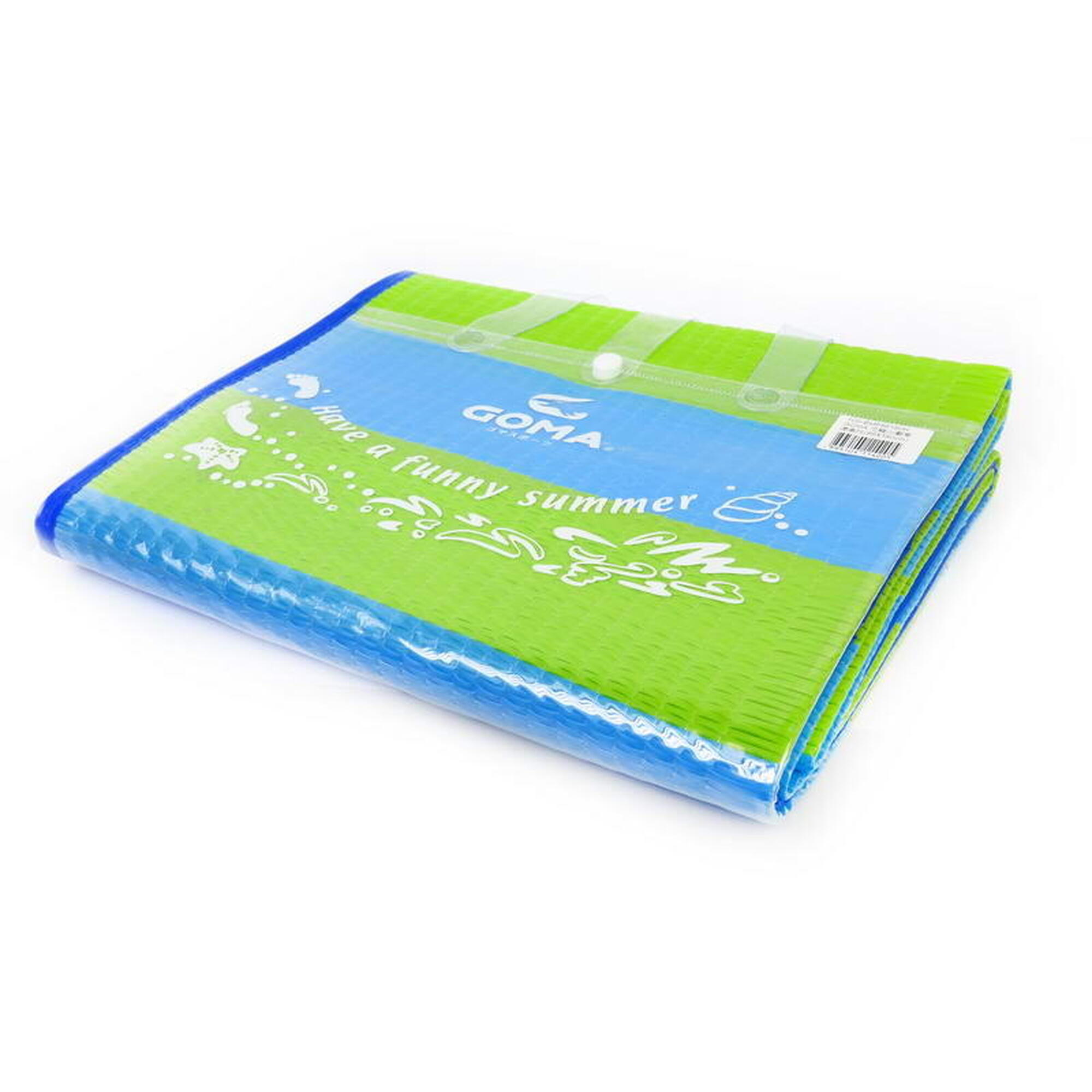 Beach Mat Single with Inflatable Pillow 86x180cm - Green