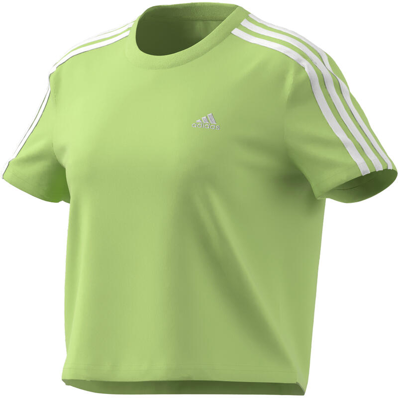 Dames-T-shirt adidas Essentials Loose 3-Stripes Cropped