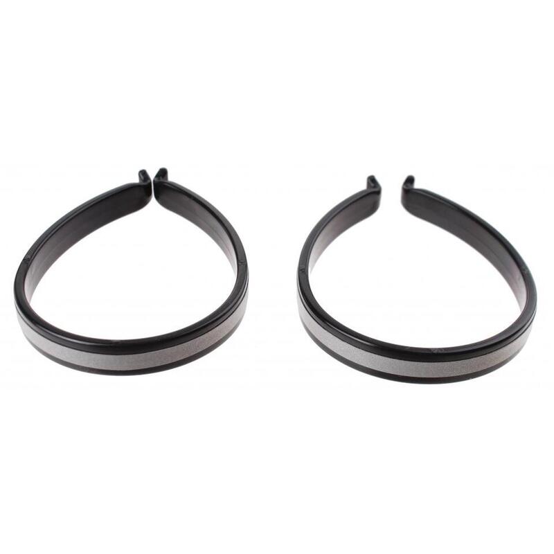 colliers de serrage réflexion plastique 2 pièces noires