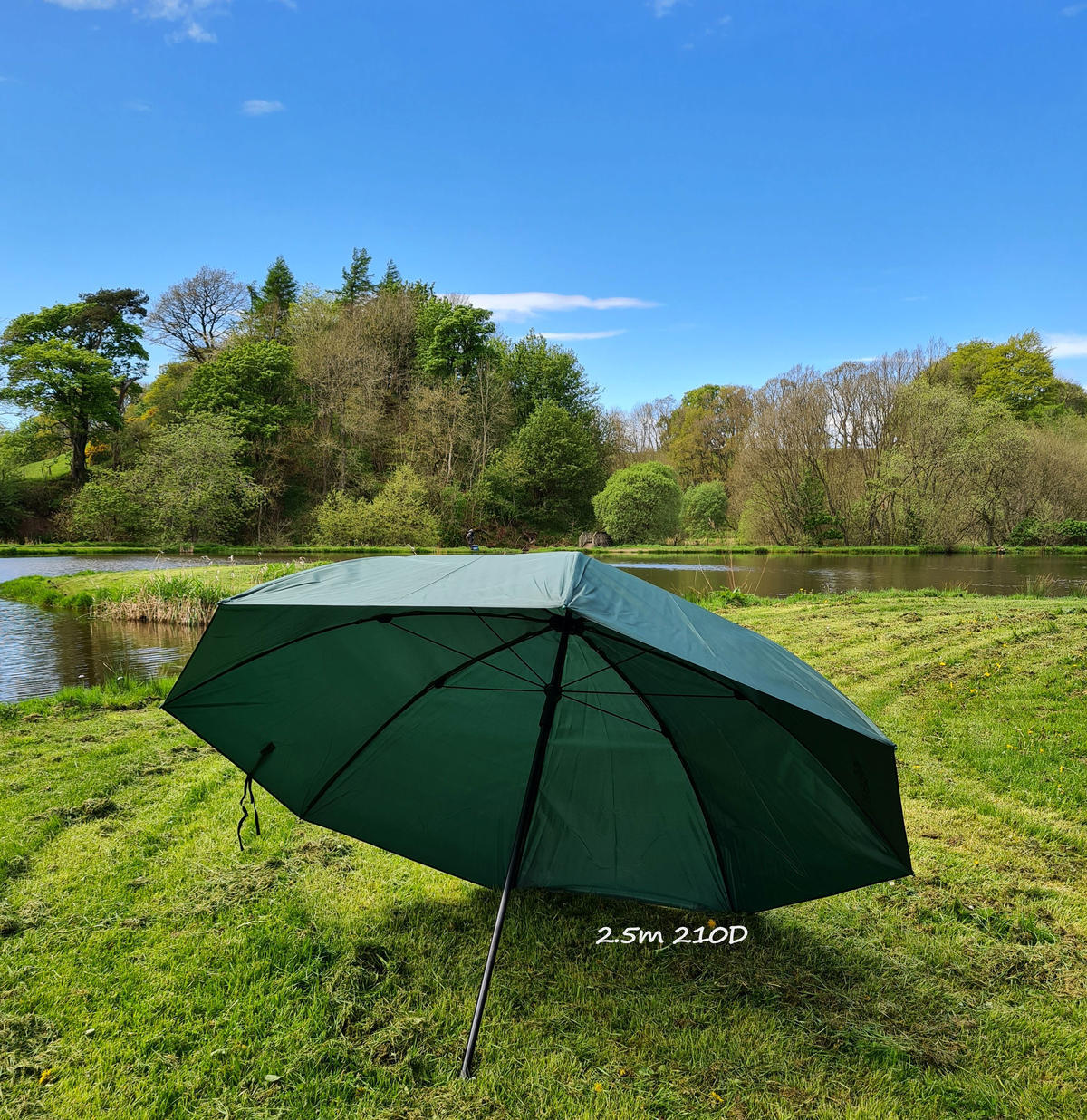 Top Tilt Umbrella Brolly Fishing Beach Shelter 210D Taped Extra Large with Sides 3/5