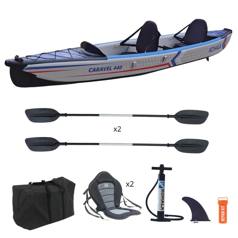 Kayak Hinchable Doble Hybrid 385