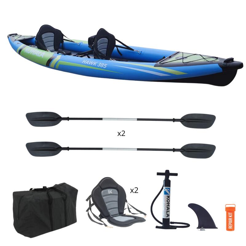 Kayak hinchable para 2 personas Caravel 440 Kohala KHD440 - Online shop -  Habitium®