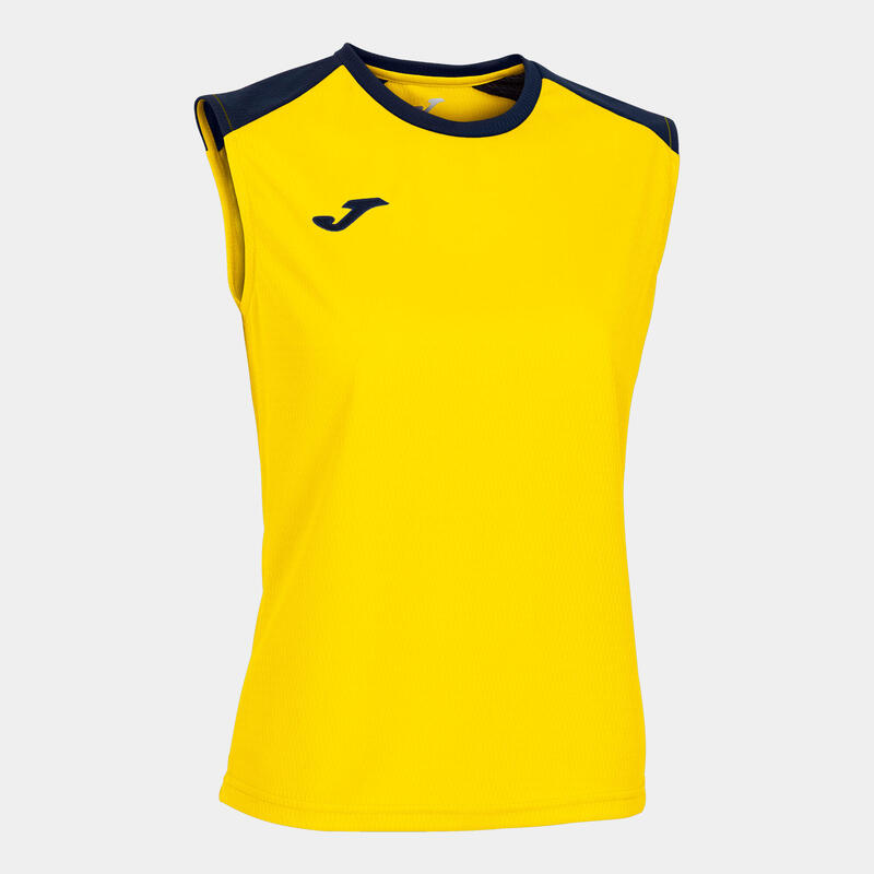 T-shirt de alça Mulher Joma Eco championship amarelo azul marinho