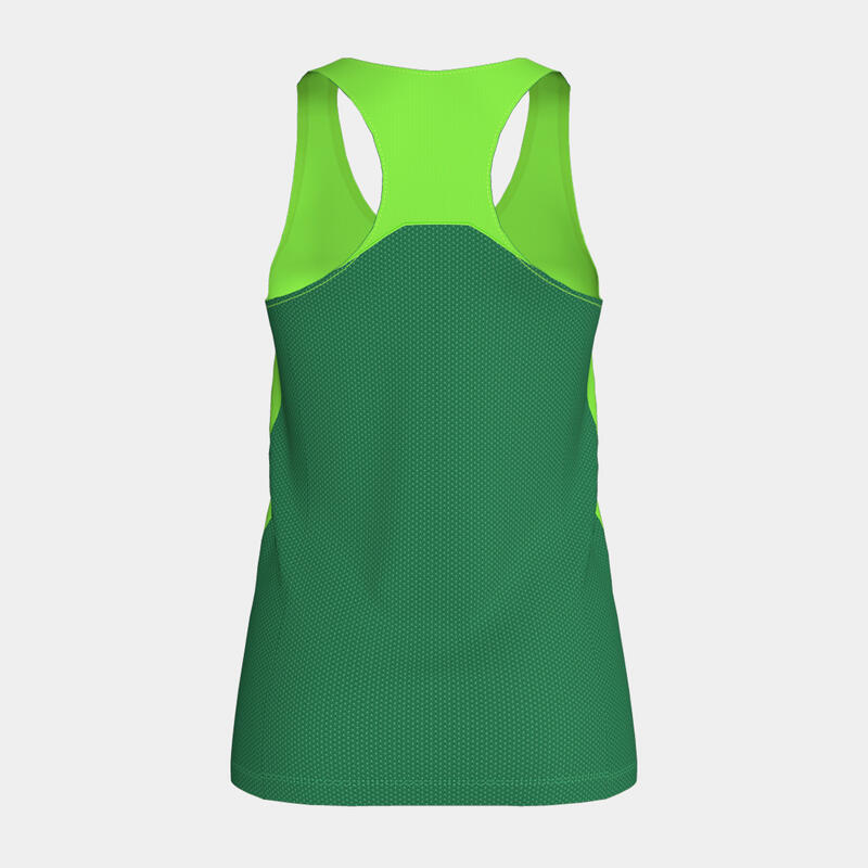 T-shirt de alça running Mulher Joma R-winner verde fluorescente