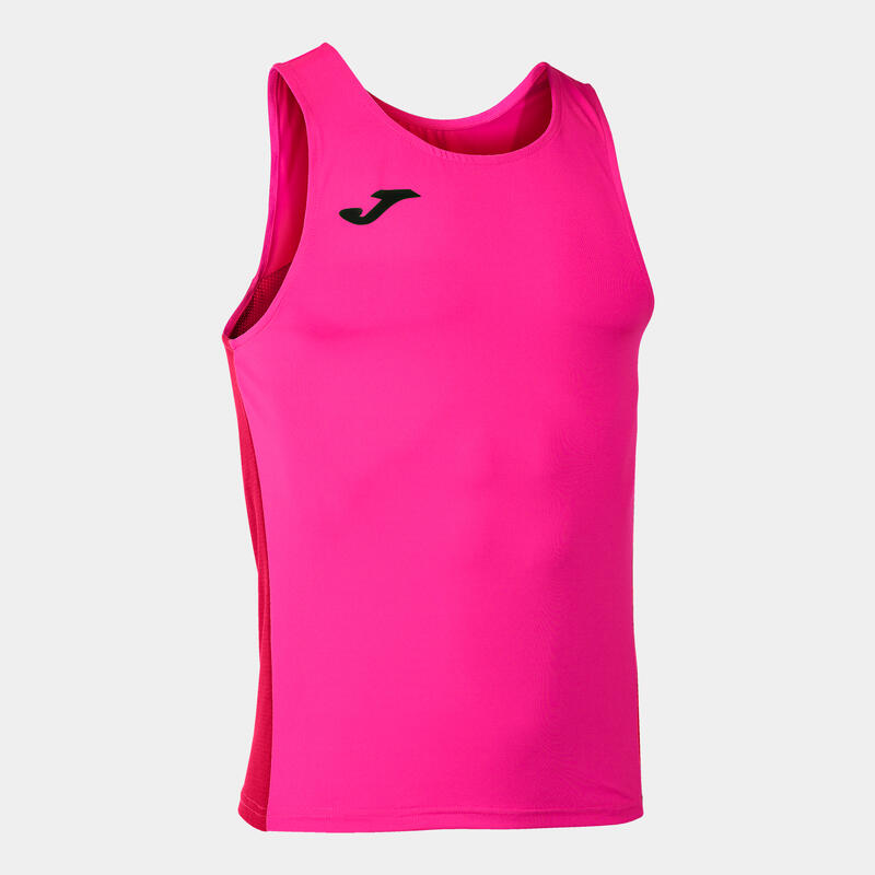 Camiseta tirantes running Hombre Joma R-winner rosa flúor