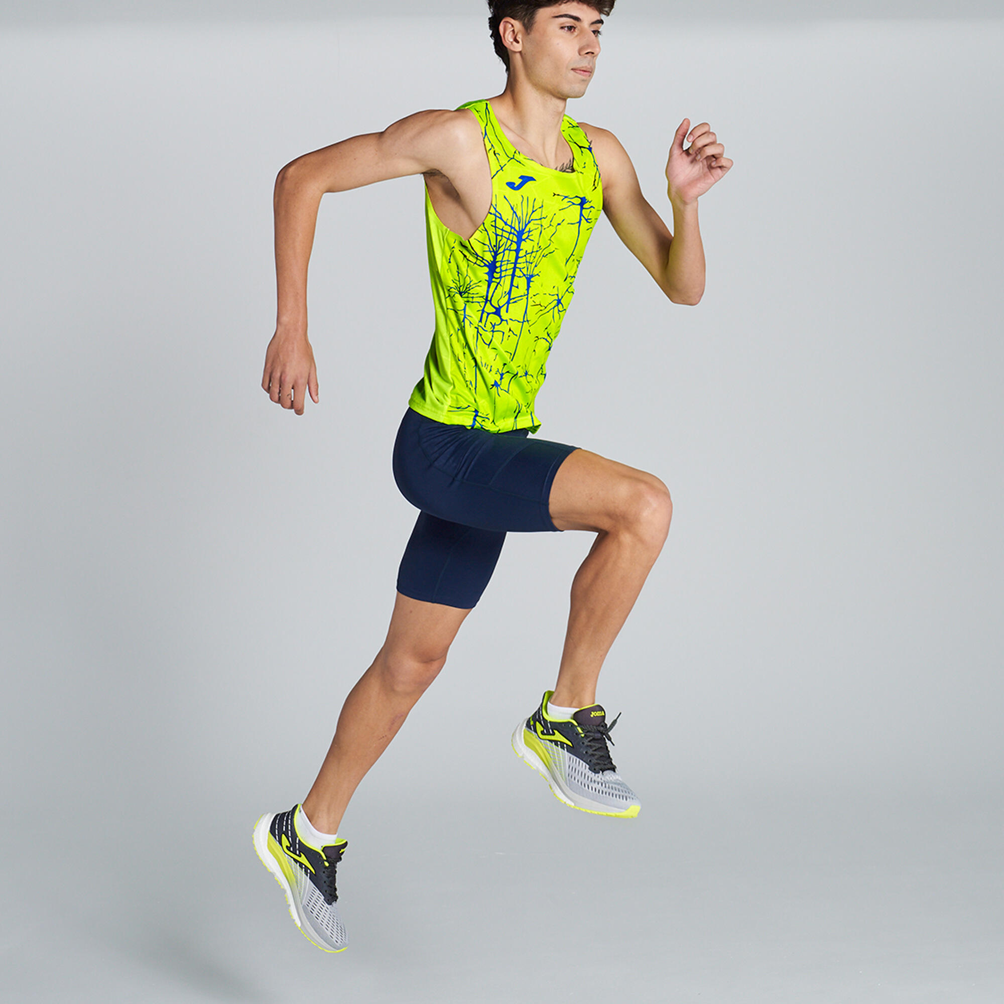 T-Shirt De Alça Running Homem Joma Elite IX Amarelo Fluor 5/5