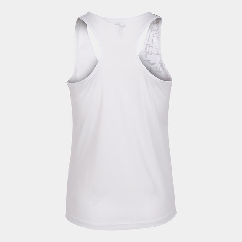 Camiseta Tirantes Running Mujer Joma Elite VIII Blanco