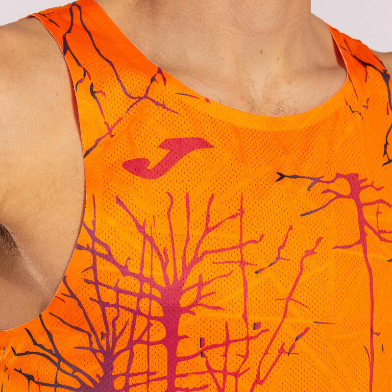 T-shirt de alça running Homem Joma Elite ix laranja