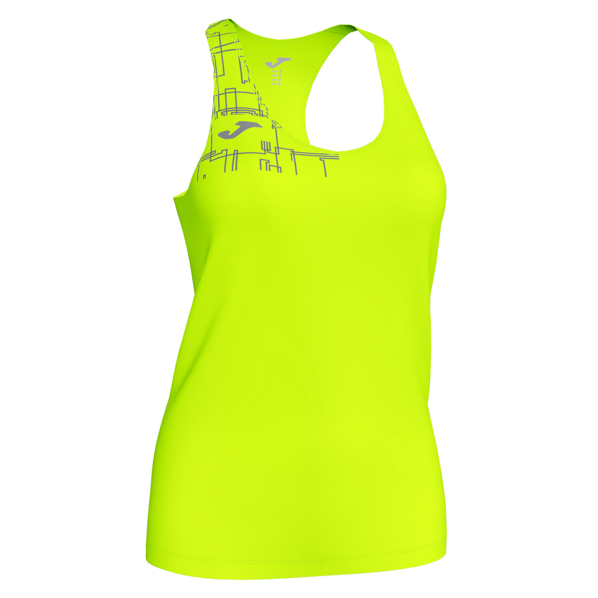 Debardeur Running Femme Joma Elite VIII Jaune Fluo JOMA Decathlon