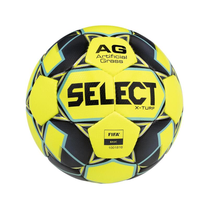 Piłka do piłki nożnej dla dorosłych Select X-Turf FIFA BASIC żółta rozmiar 5