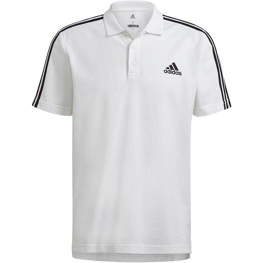 Heren Kleding voor voor T-shirts voor Poloshirts adidas Katoen Aeroready Essentials Piqué Small Logo Poloshirt in het Wit voor heren 