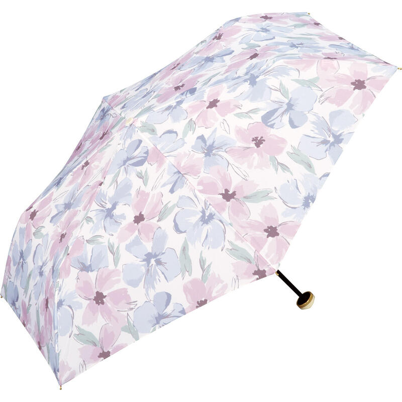 花牆系列迷你防紫外光縮骨雨傘 - 粉紅色
