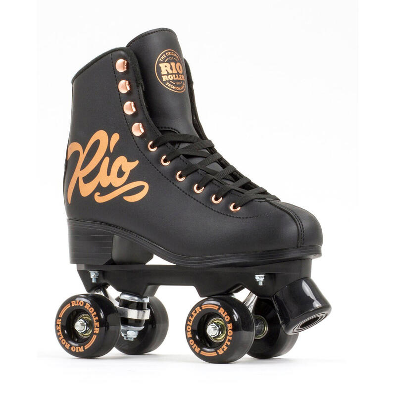 Rose Series Adult Roller Skates - Black (included dusted bag)