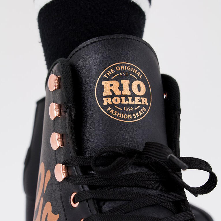 Rose Series Adult Roller Skates - Black (included dusted bag)