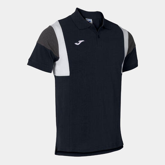 Polo Manches Courtes Football Homme Joma Confort III Noir